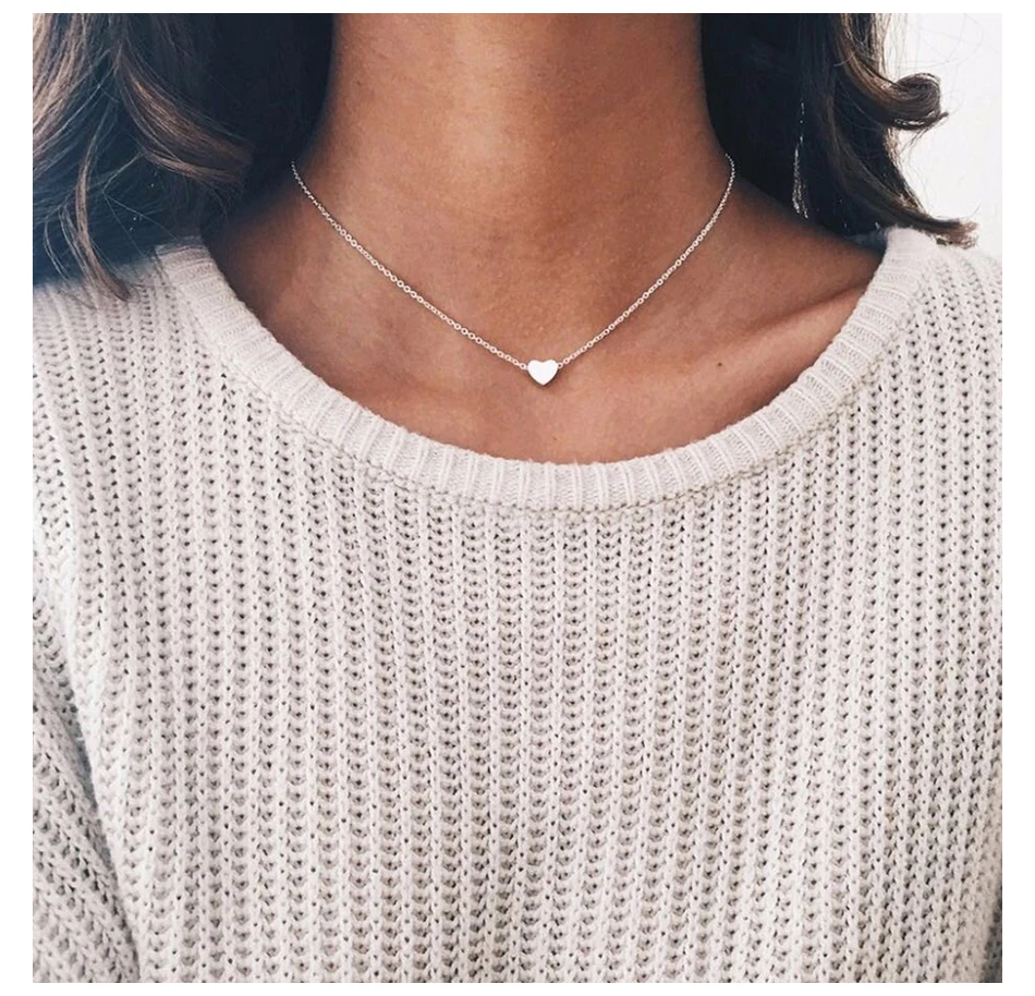 Collier en acier inoxydable avec pendentif cœur | Heartly