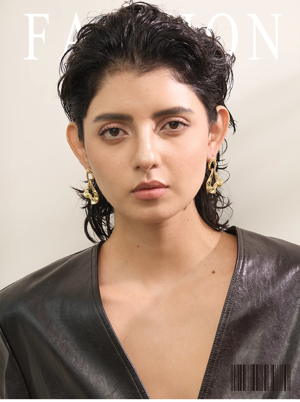 Boucles d'oreilles géométriques en acier inoxydable | Lya - 7