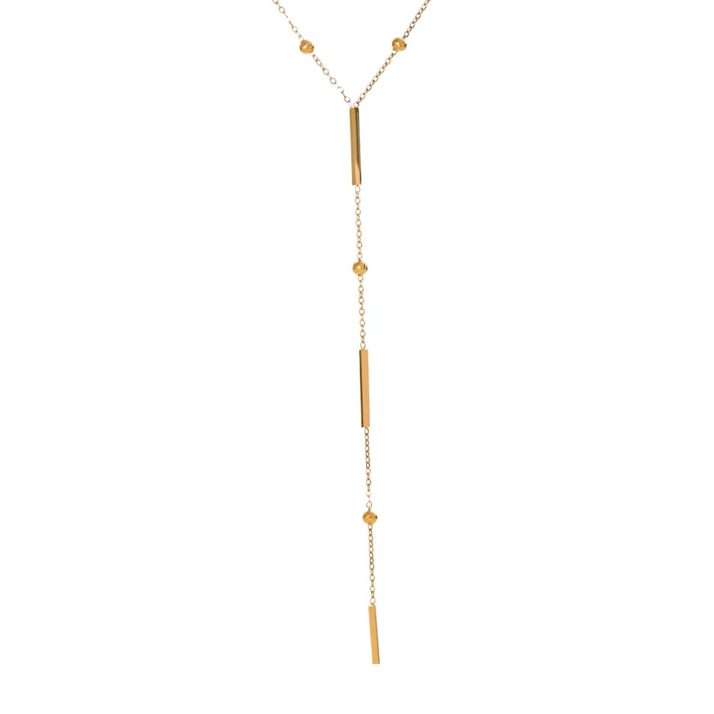 Collier long en acier inoxydable 316L | Sena