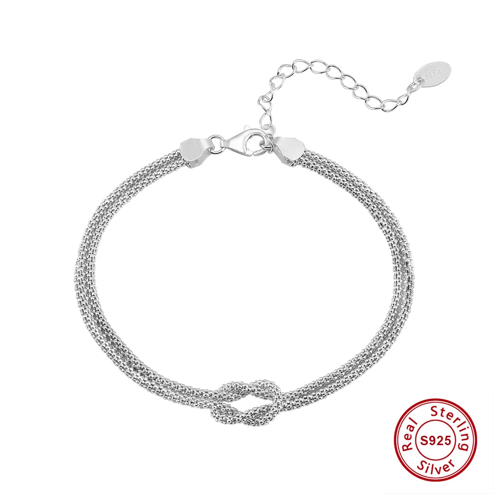 Bracelet en argent sterling 925 en mailles | Ouna