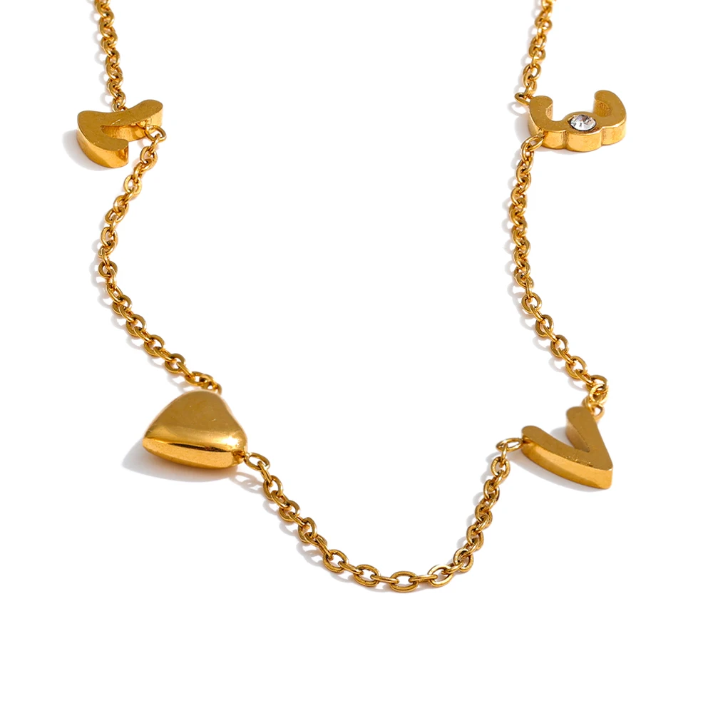 Collier en acier inoxydable LOVE  | Siléa