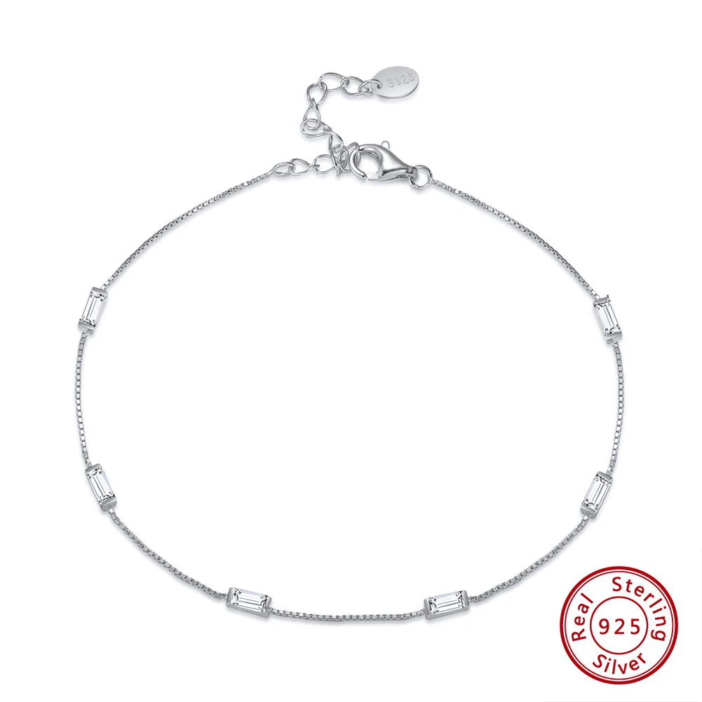 Bracelet en argent sterling 925 avec zircon cubique  | Silia - 1